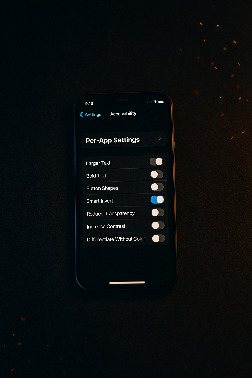 Fine-Tuning Accessibility: App-Specific Settings on iPhone