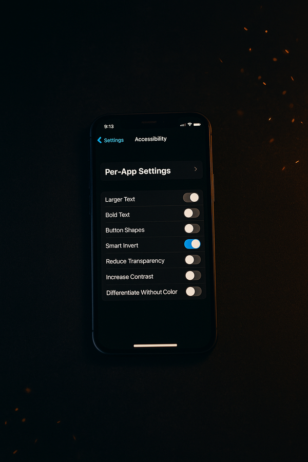 Fine-Tuning Accessibility: App-Specific Settings on iPhone